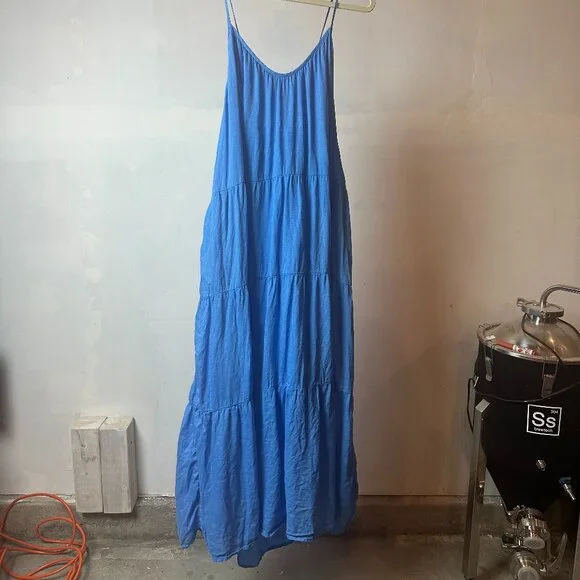 Left On Friday Women's Maxi Dress – Size L/XL – VIBRANT BLUE - Picture 1 of 7